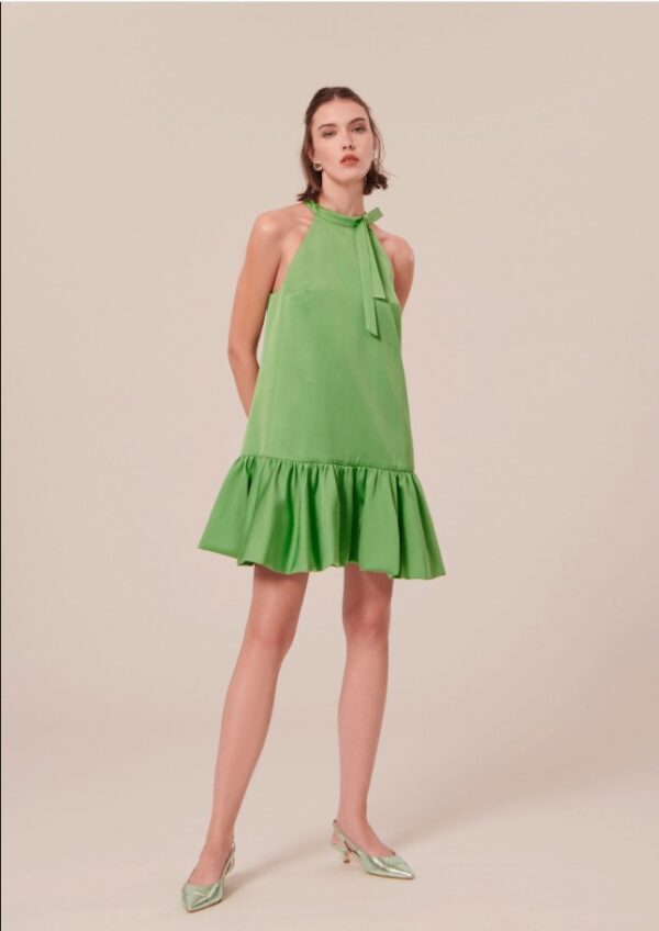 Vestido verde corto