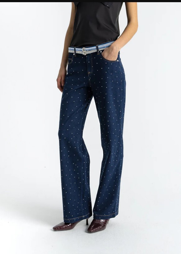 pantalon vaquero con brillos