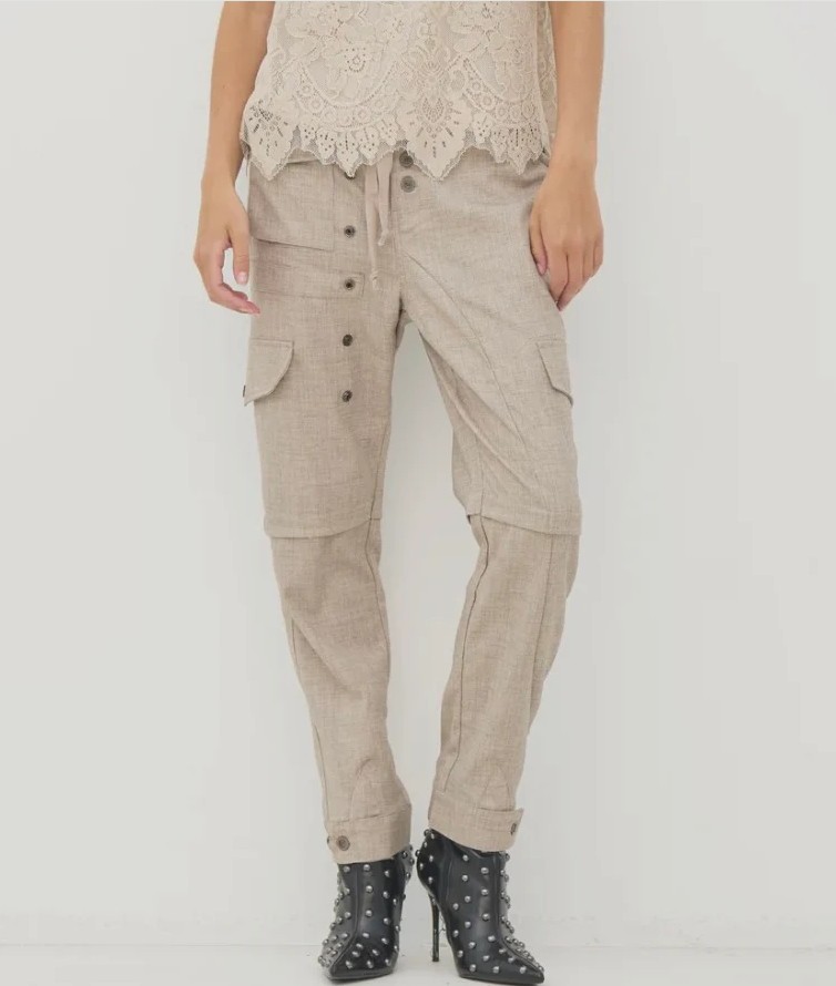 pantalones largos beige