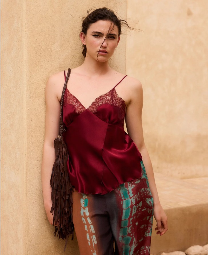 top lencero rojo